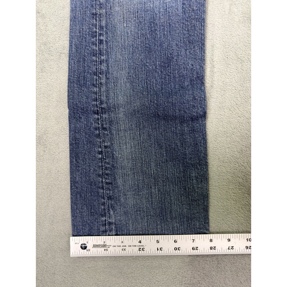 Silver Jeans Womens 28 Blue Bootcut Distressed Denim Berkley Surplus Low Rise - Picture 6 of 12